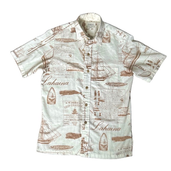 His Royal Highness Hawaii men’s vintage 80s Hawaiian shirt size S-M - Picture 1 of 8